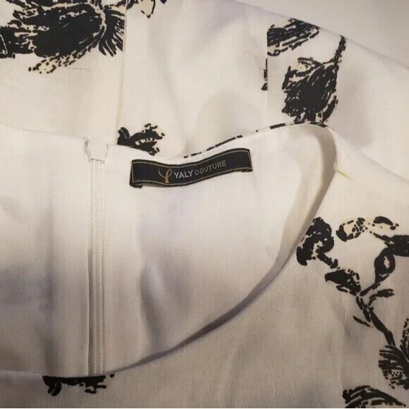 Yaly Couture Romantic Tomato Girl Floral Sleeveless Linen Midi Dress with Sash - Picture 5 of 10